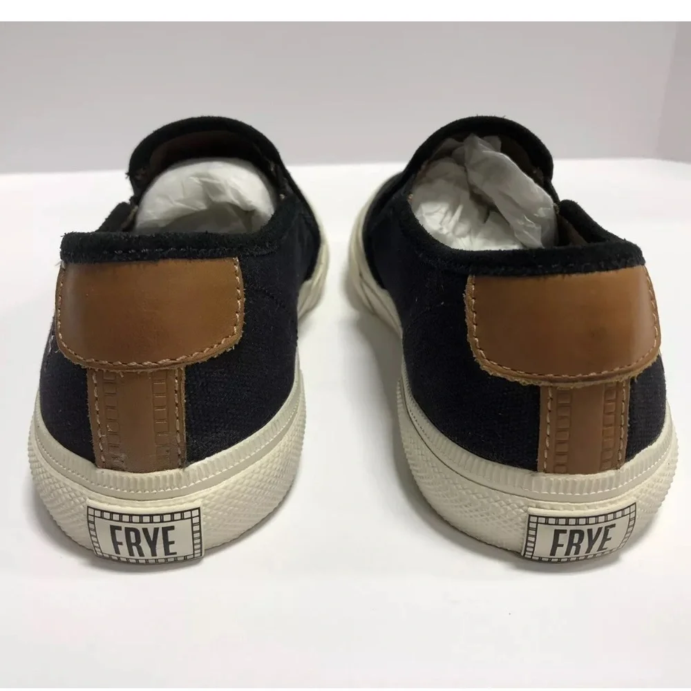 Frye Women’s Gia Canvas Slip-On Shoes Black, Size 6 M